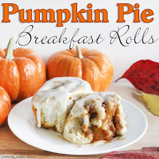 Pumpkin Pie Breakfast Rolls with Easy Icing