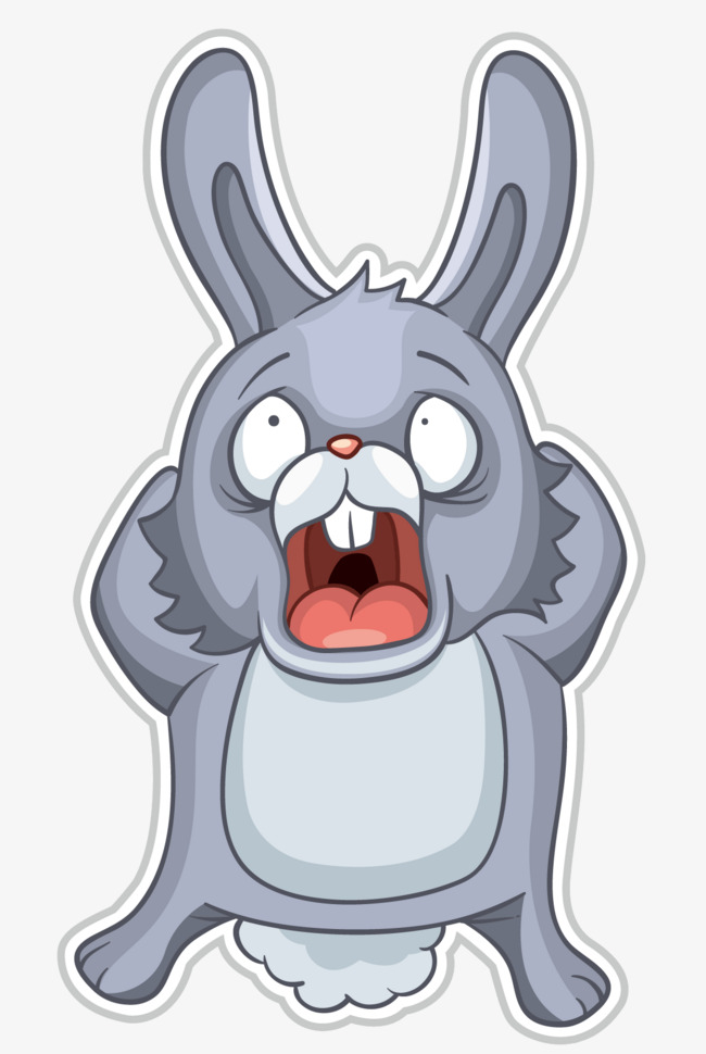 Рот зайчика. Испуганный заяц. Трусливый заяц. Кричащий заяц мультяшный. Заяц с открытым ртом.
