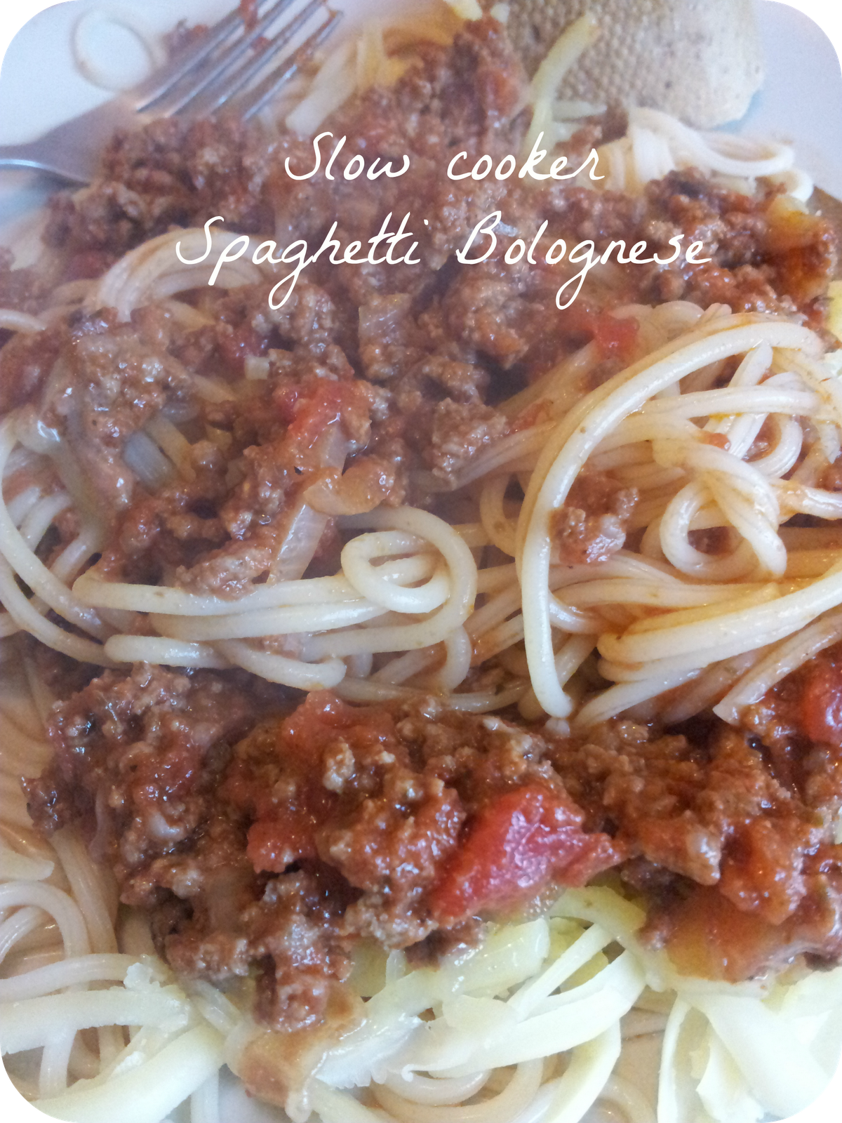 Slow Cooker Spaghetti Bolognese The Mini Mes and Me