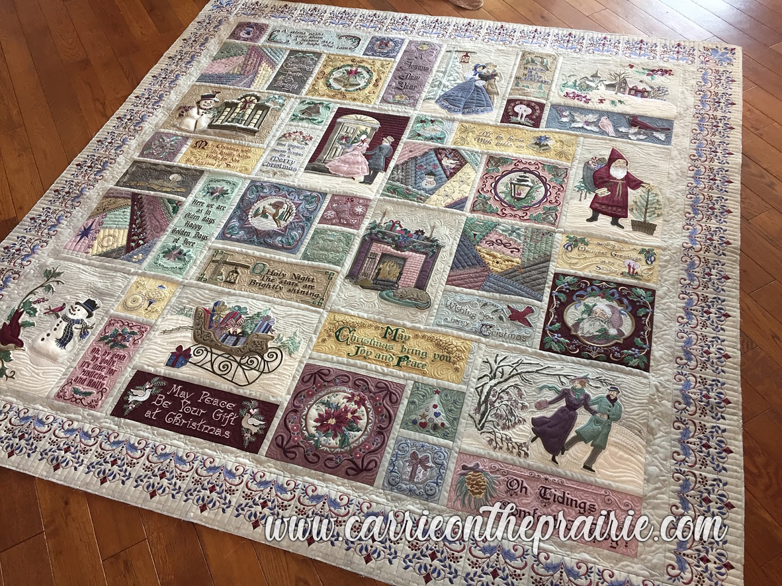 Carrie On The Prairie RQS Victorian Christmas Quilt