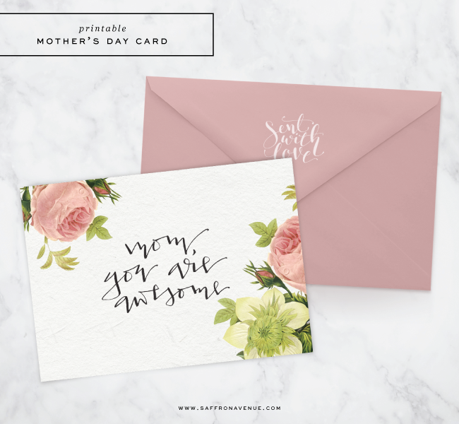 printable mother's day card