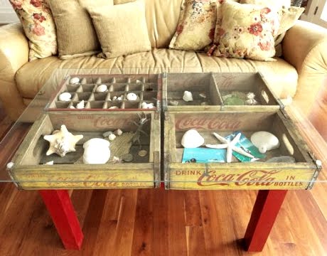 soda crate table