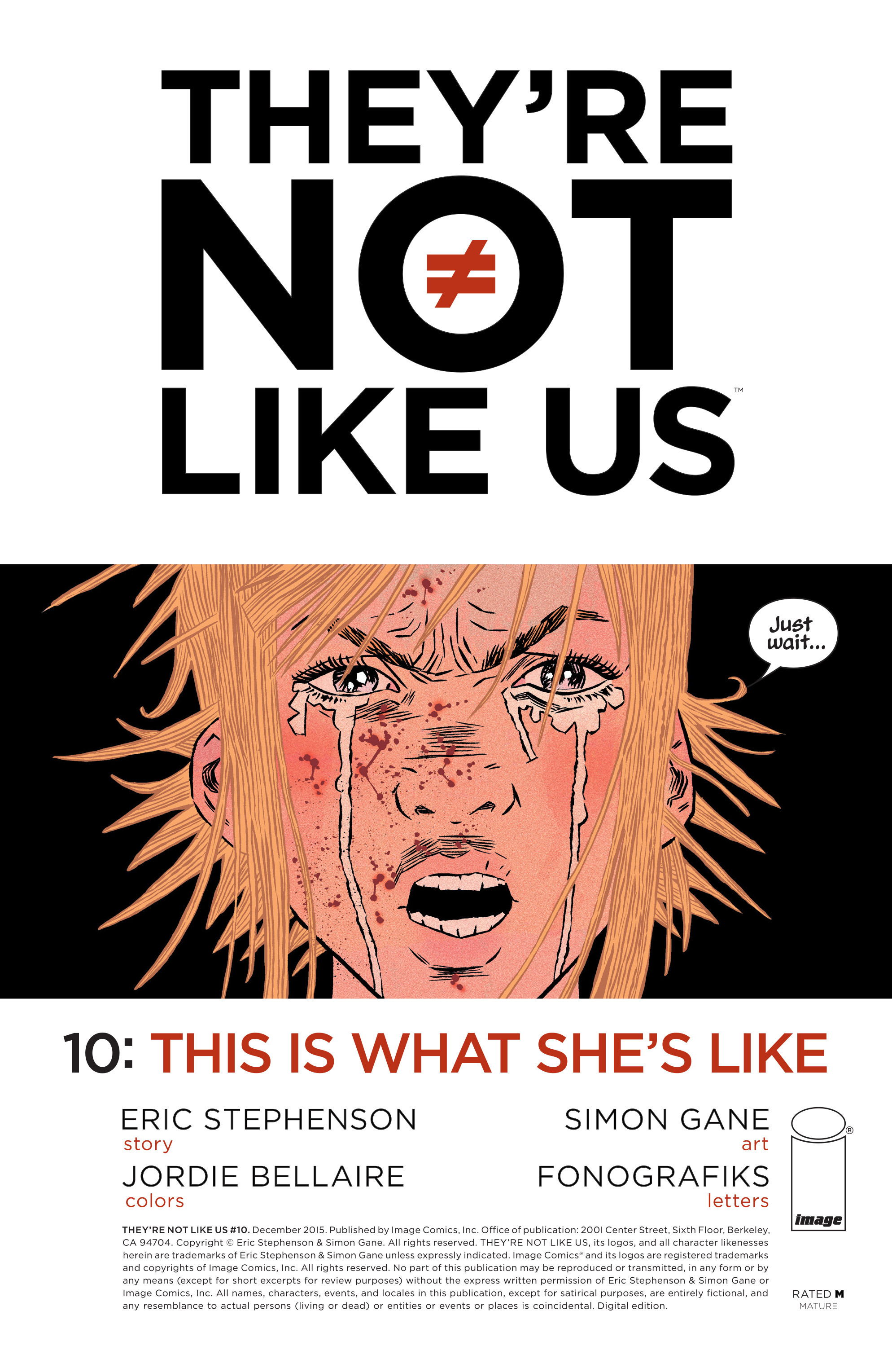 Read online They're Not Like Us comic -  Issue #10 - 1