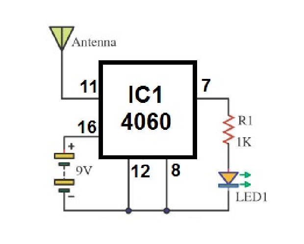 Non contact voltage detector circuit ~ Simple Projects