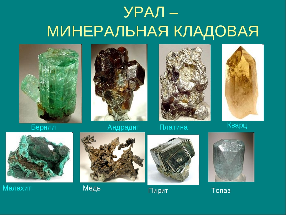 Полезные ископаемые уральских гор Полезные ископаемые уральских гор