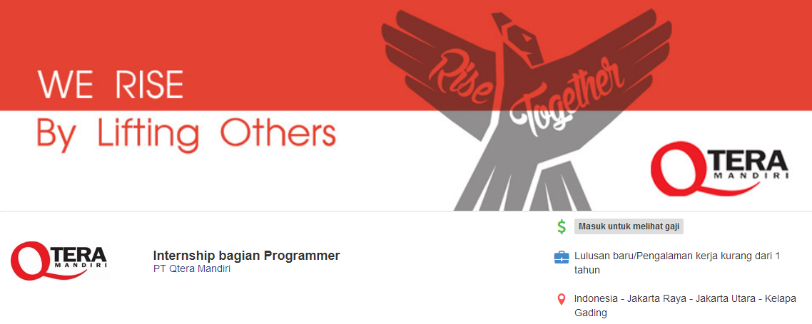Gaji pt qtera mandiri