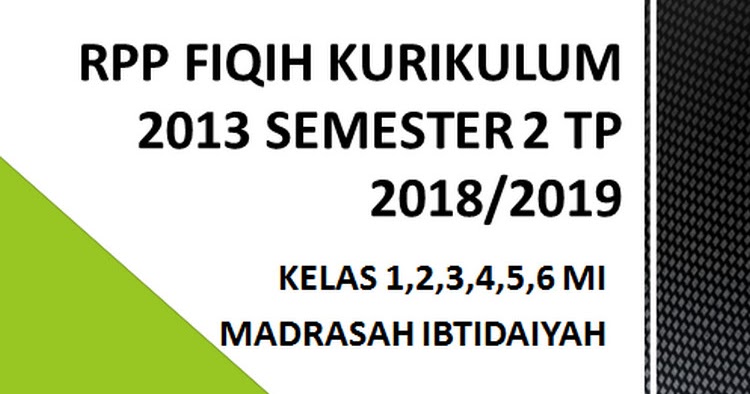 Featured image of post Rpp Fiqih Kelas 3 Semester 2 Iii pusat departemen pendidikan nasional jakarta