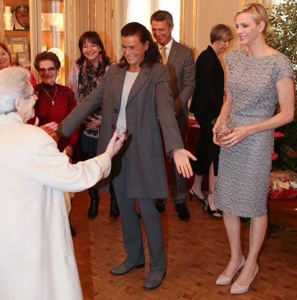 Prince Albert and Princess Charlene then handed out beautiful gifts to the 97 little ones