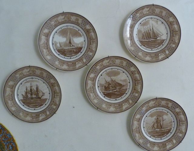 Expats in Malta 5 ANTIQUE PLATES for sale