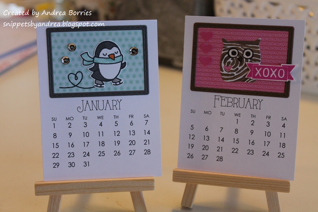 Snippets 2017 mini desktop calendar