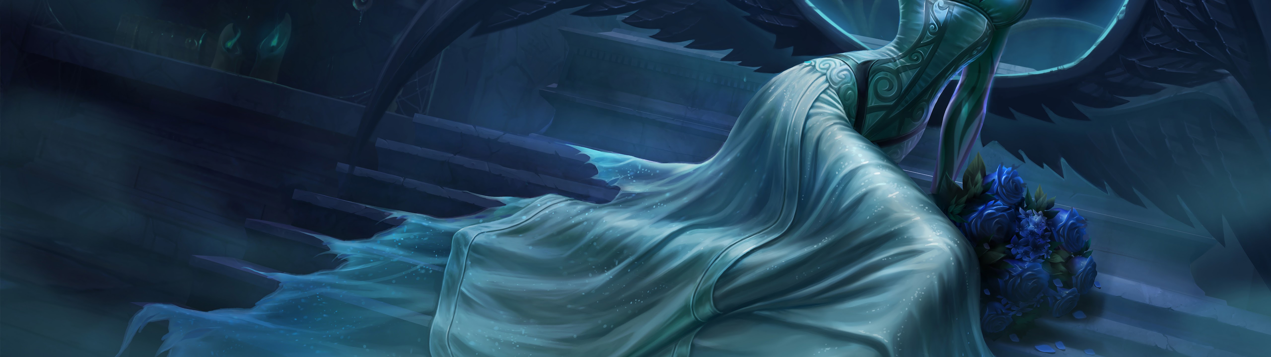 Ghost Bride Morgana, Splash Art, New Update, LoL, 8K, #17 Wallpaper PC
