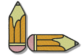Back to School Embroidered Images.