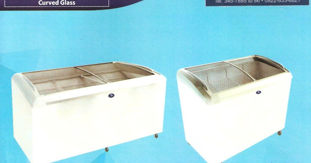SANDEN CURVED GLASS TOP CHEST FREEZERS SNC