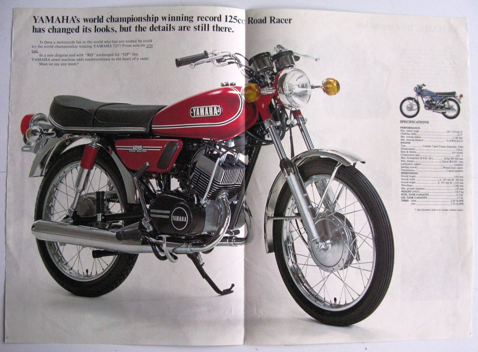 Advertisement Yamaha RD125