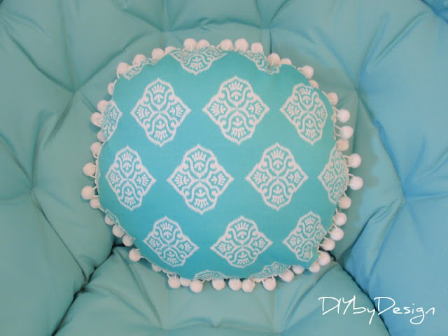 DIY by Design: A Funky Pillow for a Funky Chair