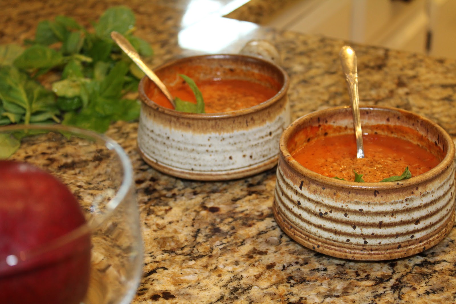 Retirement The Good Life Tomato Basil Soup Recipe using Trader Joe's