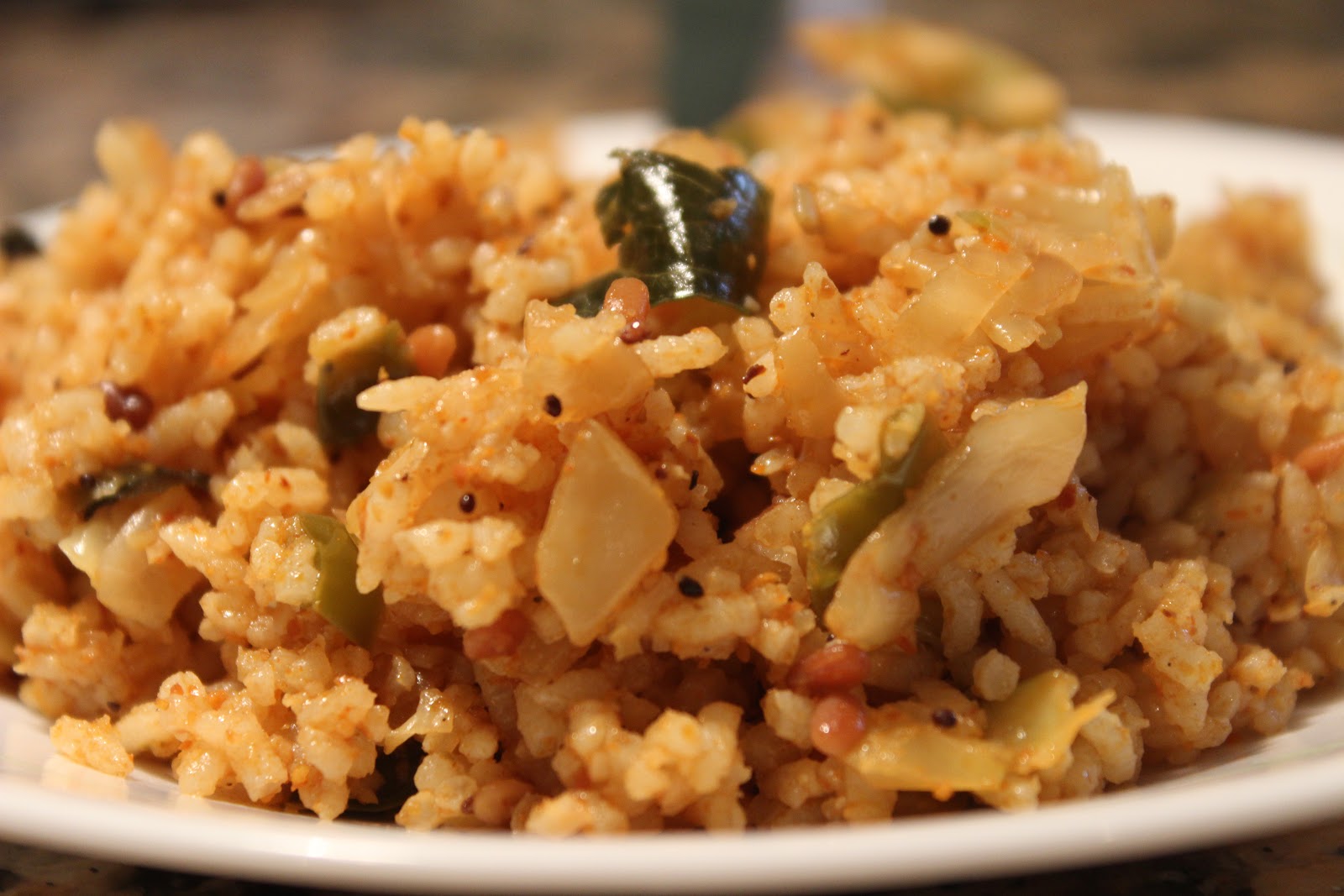 Simple Ingredients Cabbage Bhath/Cabbage Rice