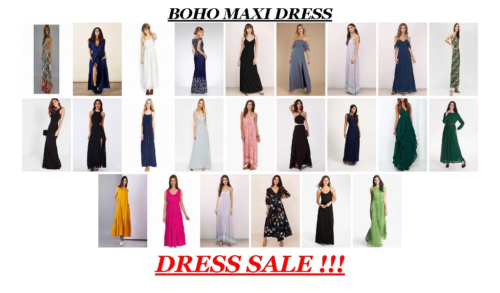 Clothing Sales Online - Boho Maxi Dress