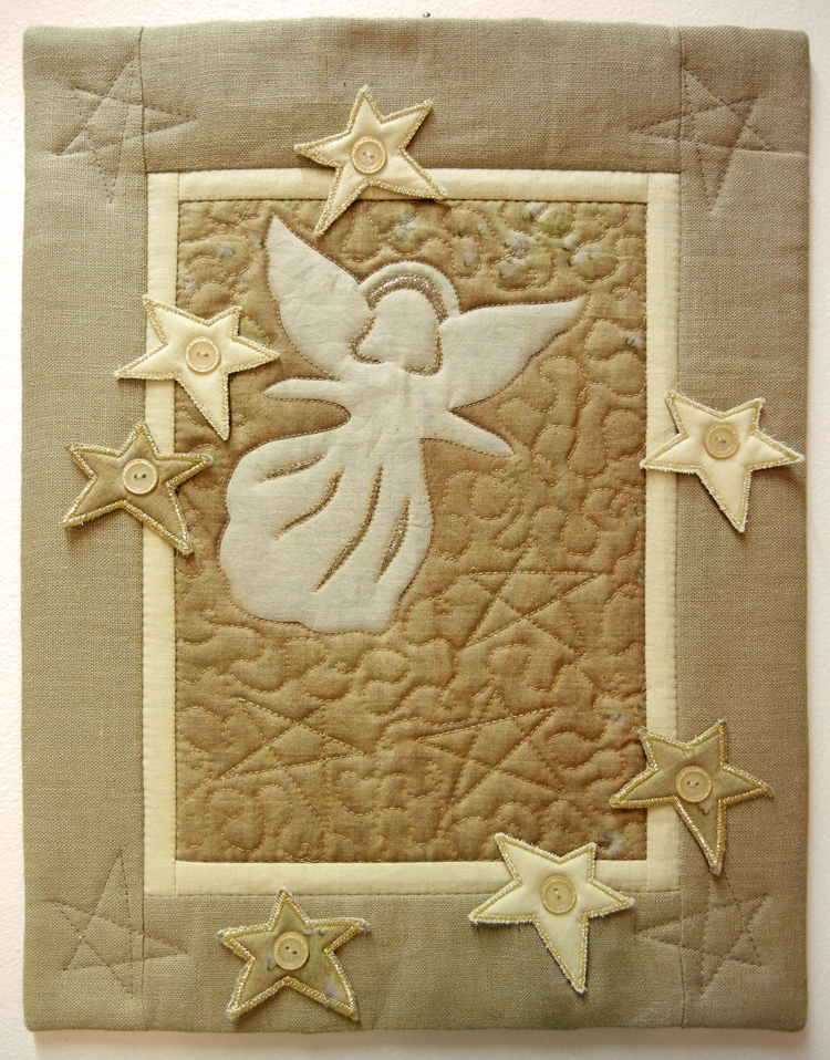 Ulla's Quilt World Angel quilt wall hanging
