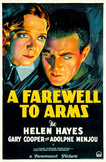 Cartel original de la película de Frank Borzage: Adiós a las armas (A Farewell to Arms) de 1932