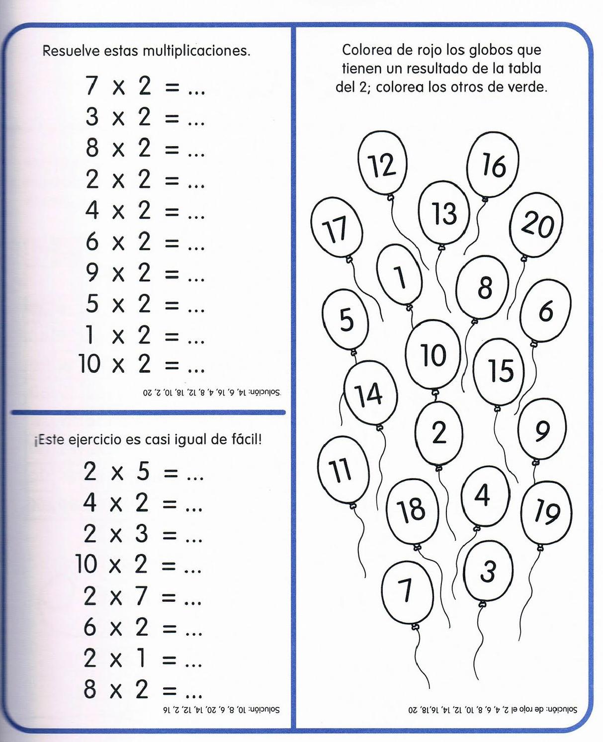 Zona Escolar 54 Tablas De Multiplicar Para Imprimir