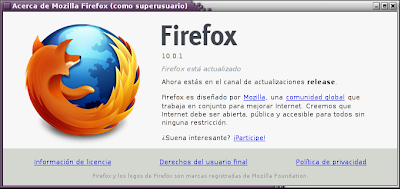 Imagen de Mozilla Firefox en Debian Squeeze