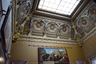 Париж,Лувр,потолок,красивые фото.