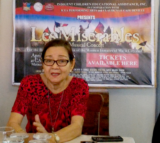 Chit Suarez, Les Miserables Musical Concert, Davao City