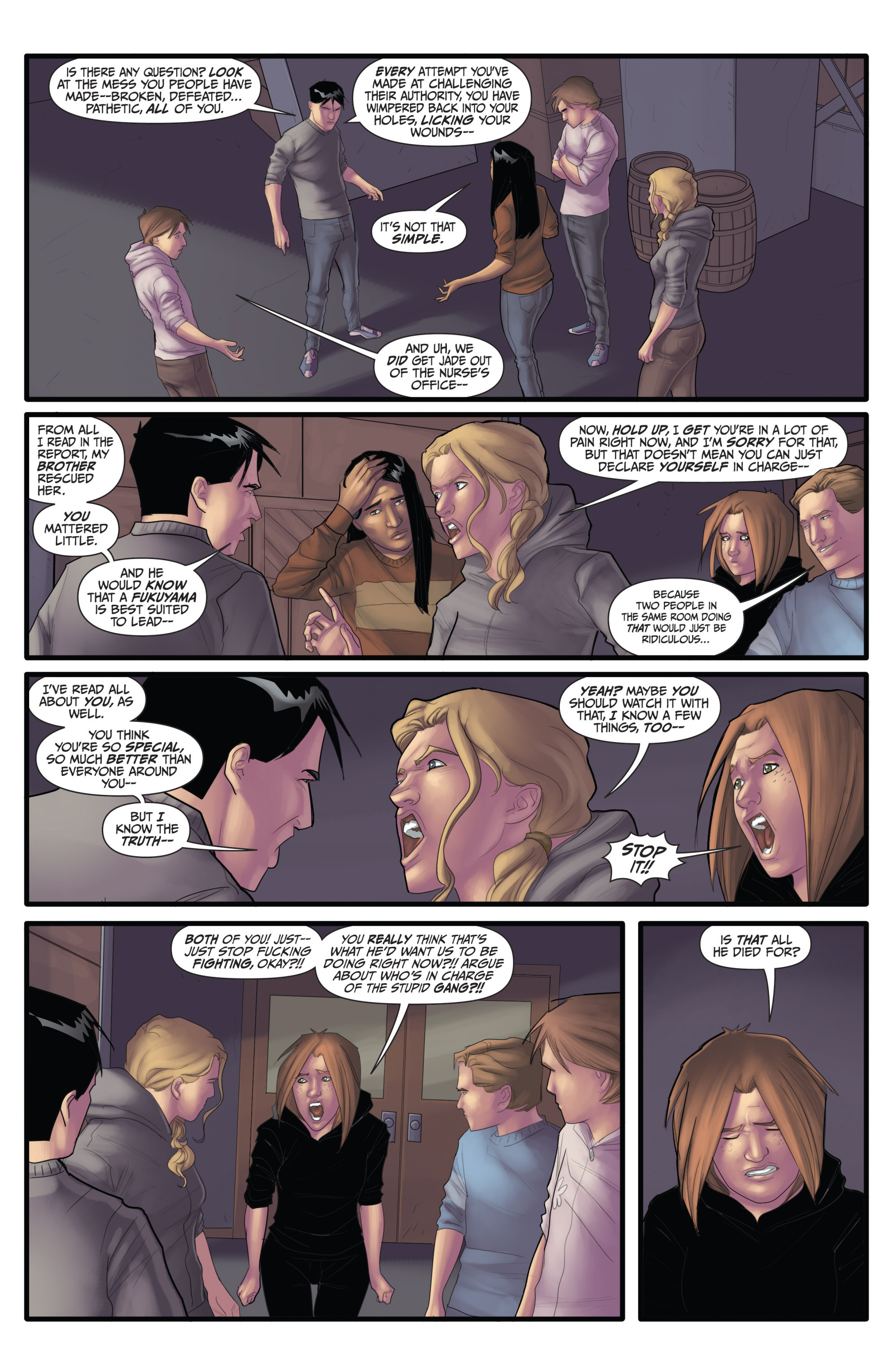 Read online Morning Glories comic -  Issue #34 - 21