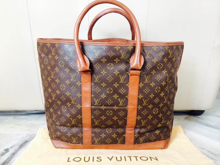 Truly Vintage: Rise on Vintage 1980&#39;s Louis Vuitton Monogram Sac Weekend GM Tote Bag