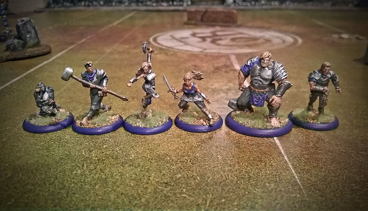 guild ball kick off painted masons