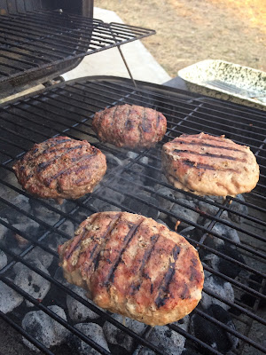 Is a "Prime" Burger Really Better? Beef and turkey patties on the grill