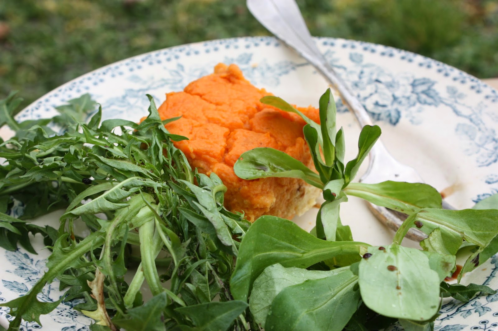 cocotte chlorophylle: Duo carotte, patate toute douce sur lit d'amarante