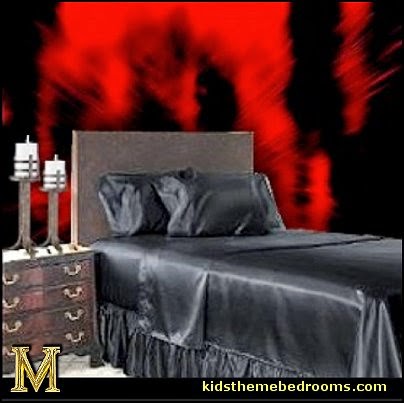 Gothic style bedroom decorating ideas - Gothic furniture - Gothic chic - Victorian Gothic boudoir themed decor - Gothic Beds - Gothic Seating - Gothic Lighting - Designing a Gothic Room - Goth style for teens - Gothic Victorian Bedroom Theme - vampire themed bedroom decorating ideas - Gothic Wall Murals