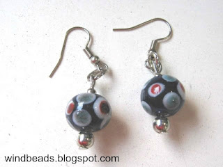 ceramic beads earrings