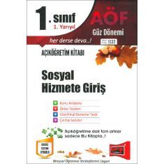 Yargı Açıköğretim 1.Sınıf 1.Yarıyıl Sosyal Hizmete Giriş Kod:1132 Yargı Açıköğretim 1.Sınıf 1.Yarıyıl Sosyal Hizmete Giriş Kod:1132