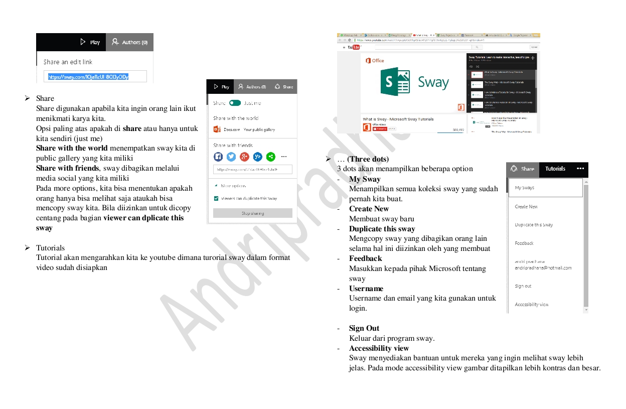 SAMISANOV Tutorial SWAY (Bahasa Indonesia) dari Pak Andri yang baik hati
