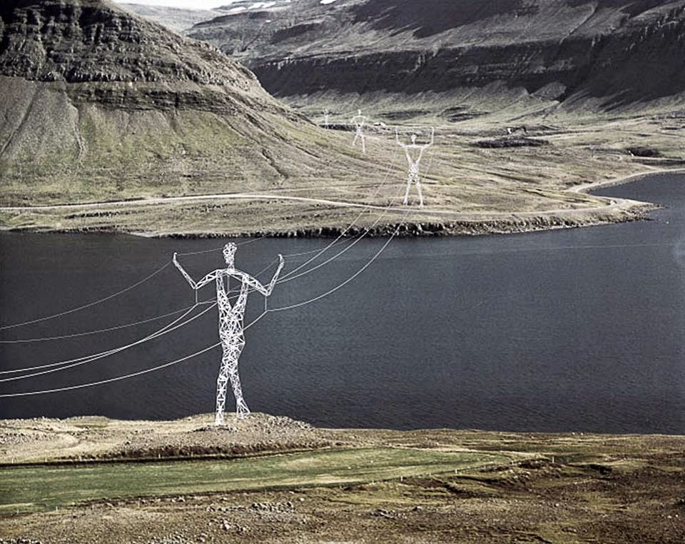 Torres electricas en islandia