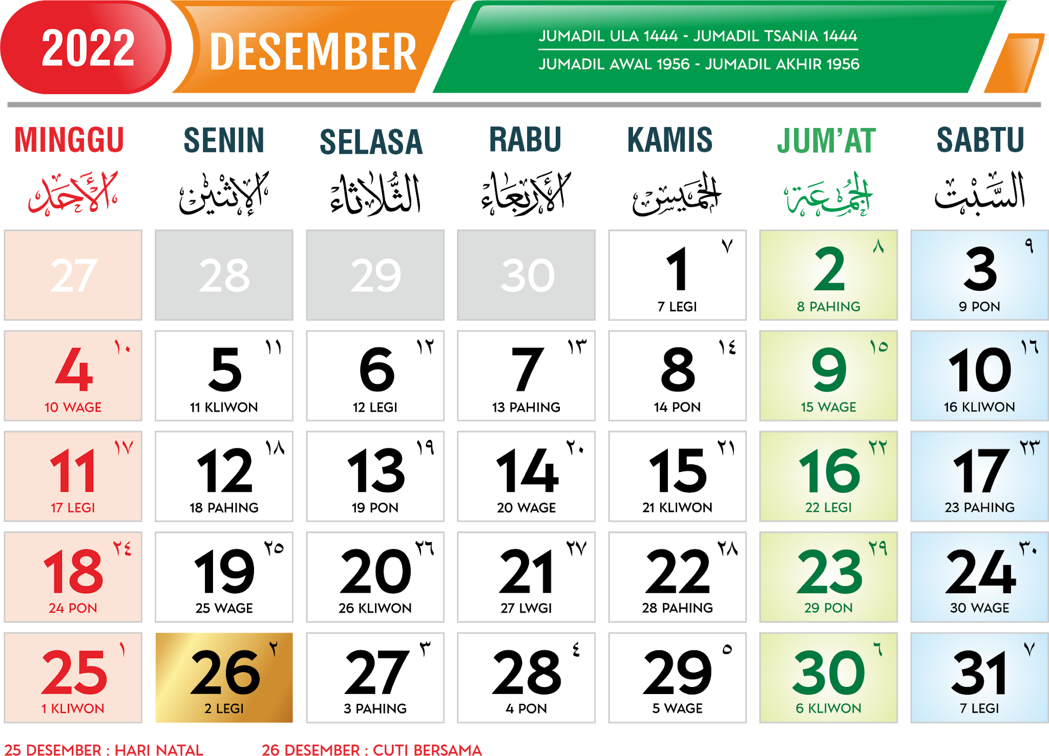 Download Template Desain Kalender 2022 Format Vector Cdr Ai Png Eps
