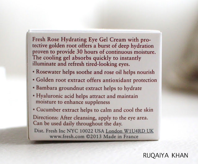 FRESH Rose Hydrating Eye Gel Cream Review 