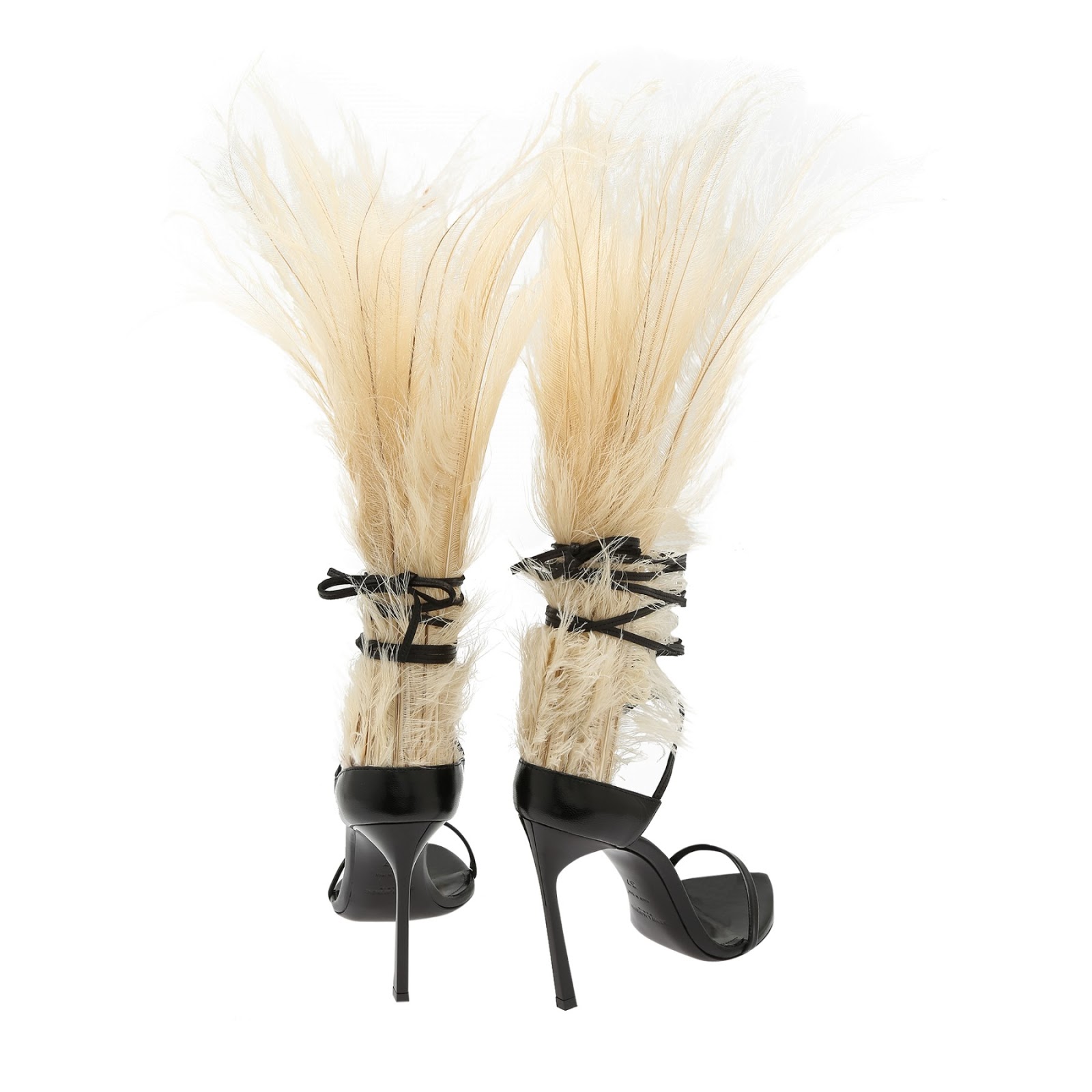 Saint Laurent Feather Sandals SAINT LAURENT Mae 110 Feather