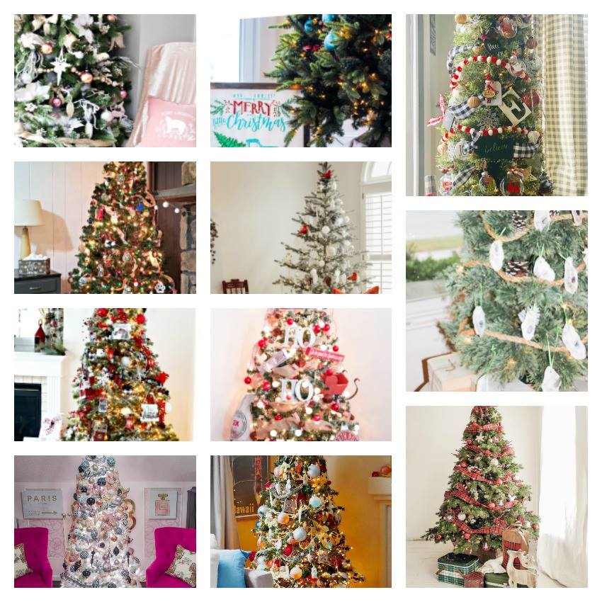 Simple Christmas Tree Decor and Blog Hop The Dotted Nest