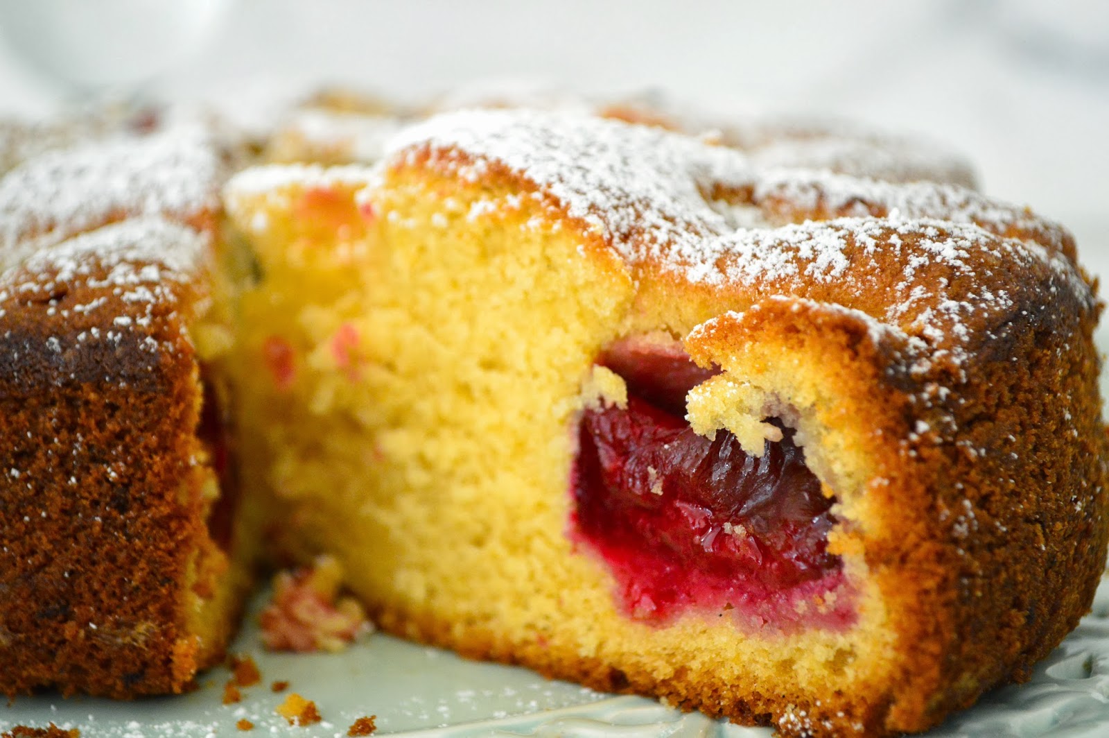 Lemon and Oregano Martha Stewart's Plum Cake