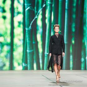 Kim Feenstra opens Tony Cohen's fashion show at Amsterdam Fashion Week