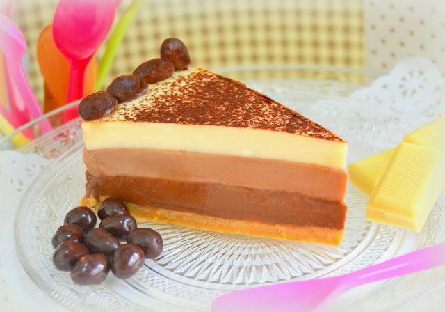 Tarta Tres Chocolates. Con y sin Thermomix