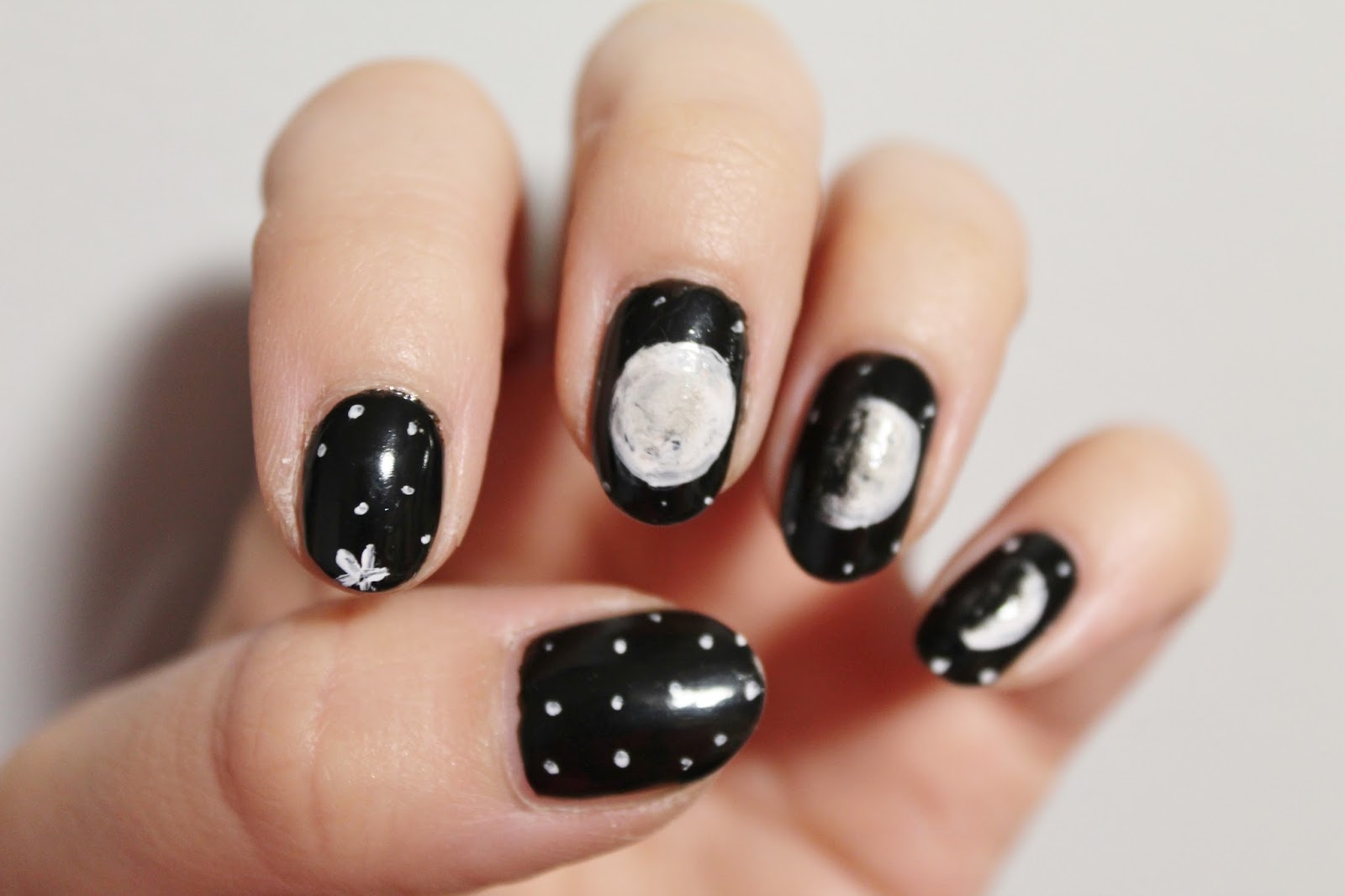 Moon Phase Nail Art Jersey Girl, Texan Heart