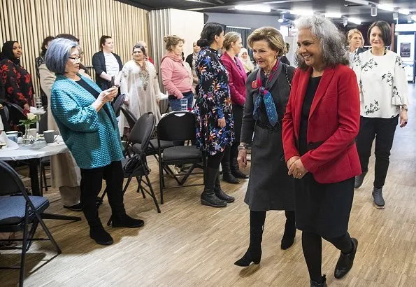 Queen Sonja attended an International Women's Day event at MIRA Center
