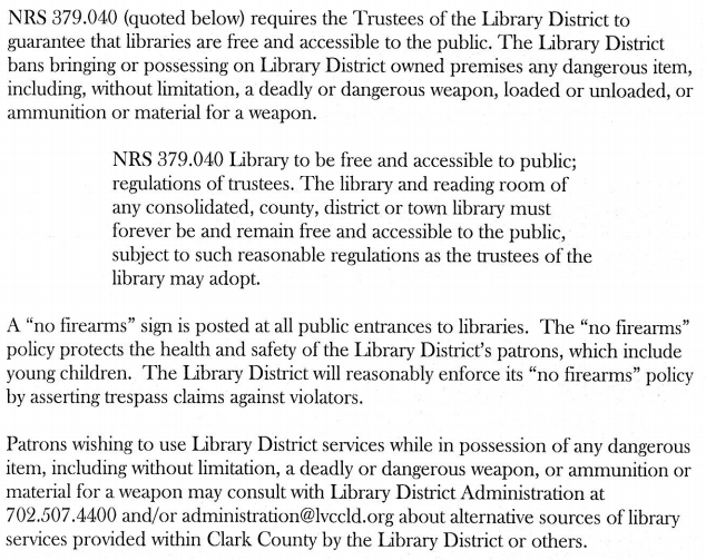 Nevada Carry Library Has Mom Illegally Arrested for Legal Openly