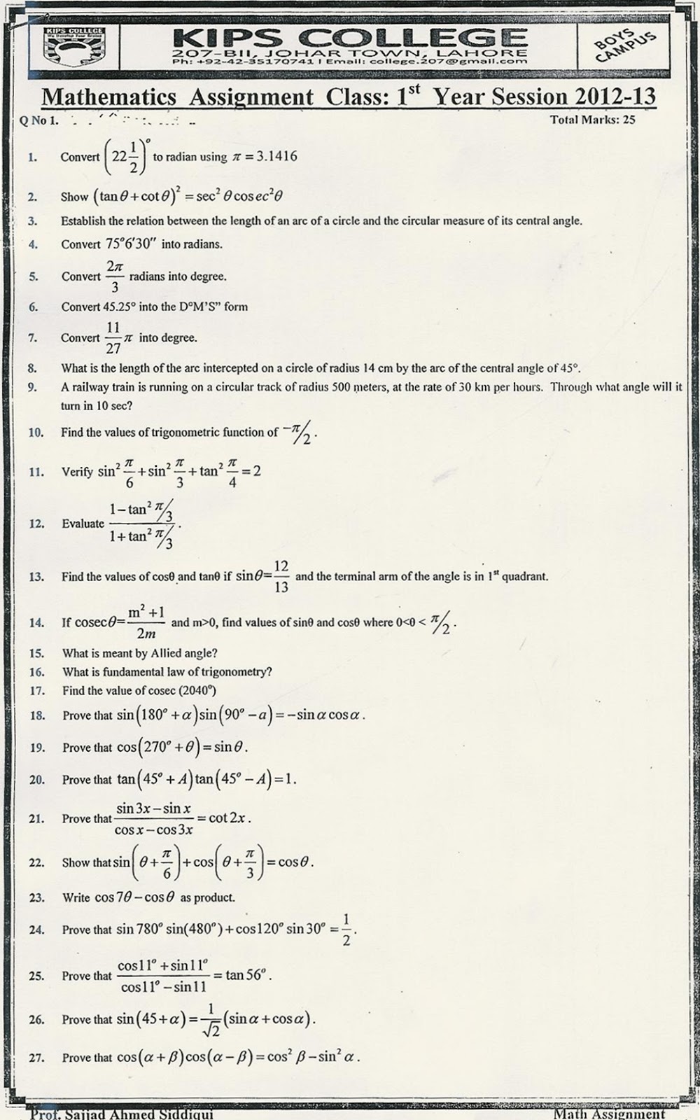 Trigonometric identities essay picture