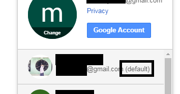 Cara mengganti Akun Default Gmail